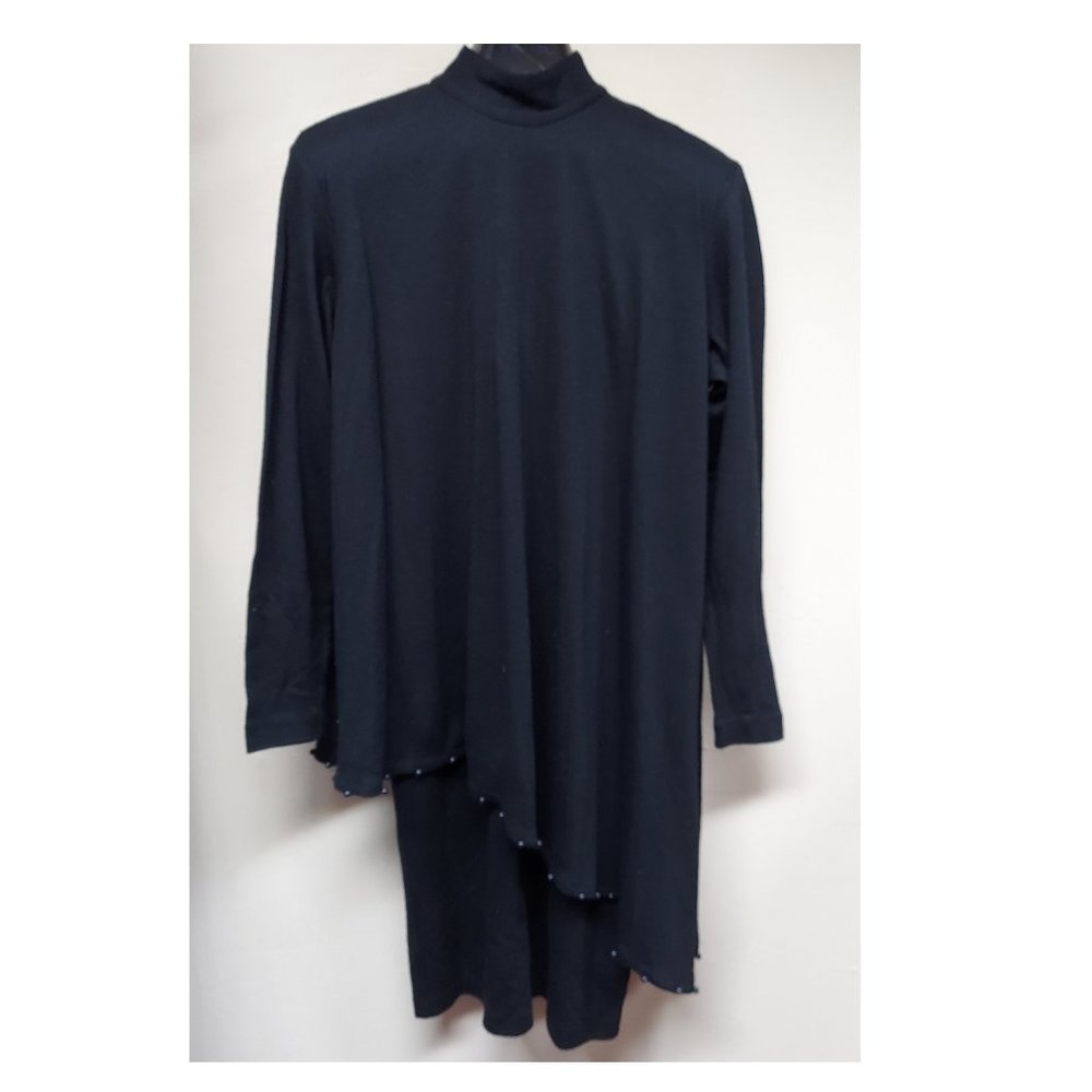 Rosemary Brantley Black Oversized Layered Dress